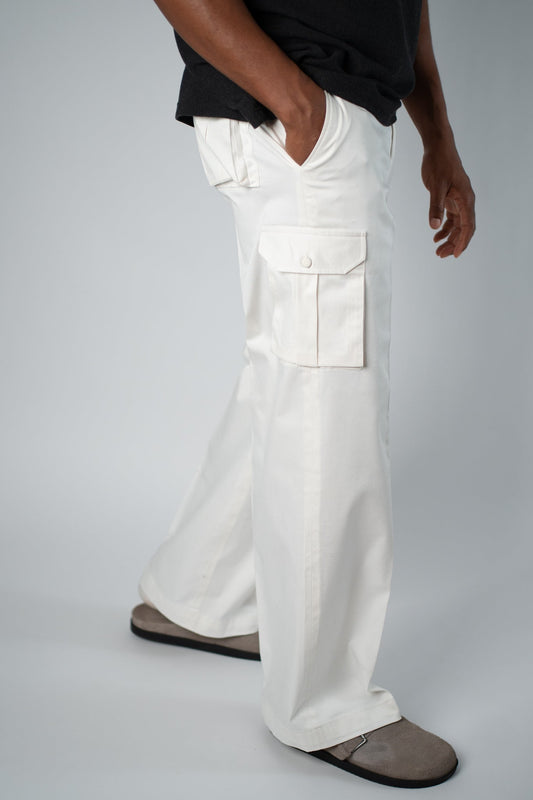 Off - White Chinos Cargo Trousers - THE FEN BRAND