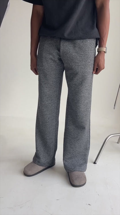 Woven Knit Relaxed-Fit Pants.
