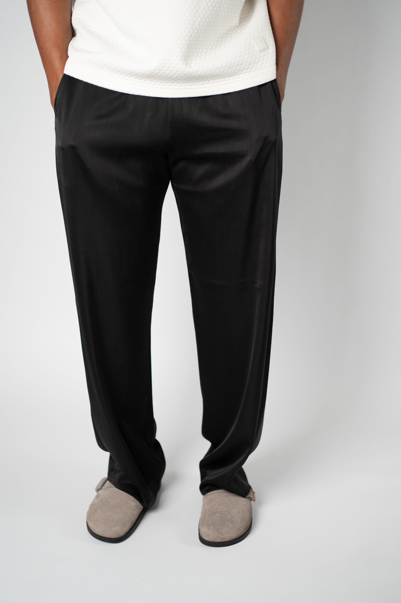 The Midnight Drape Satin Trouser - THE FEN BRAND